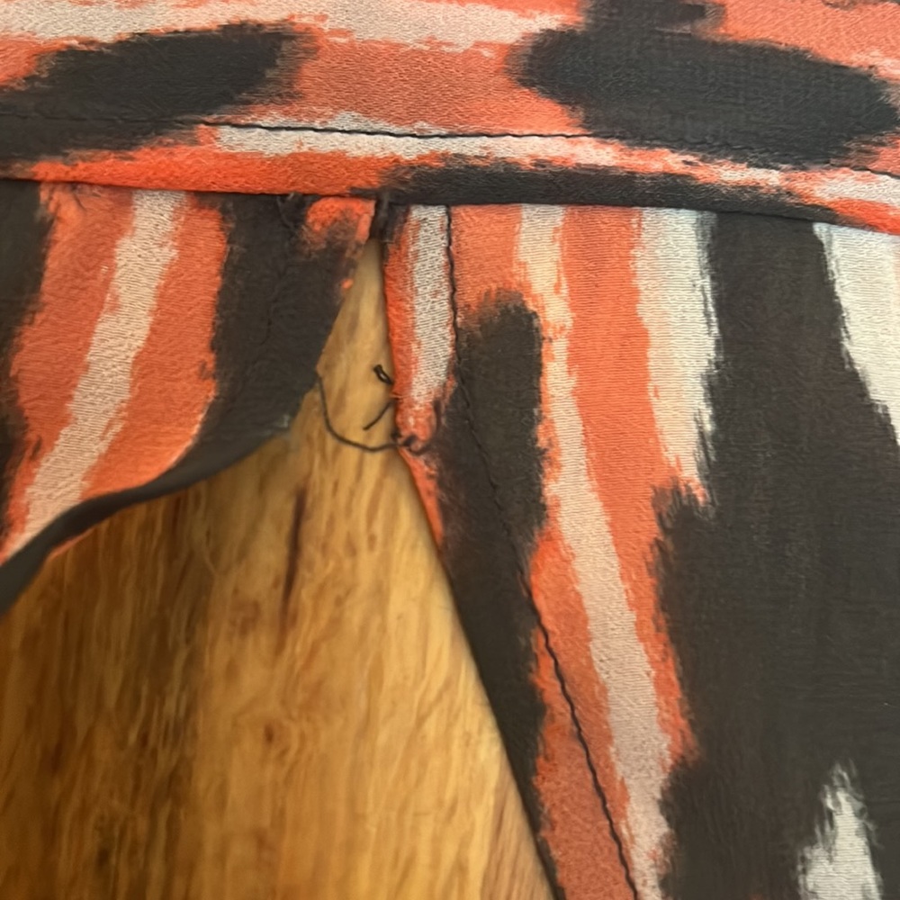 Open Back Sheer Guess Button Down - image 4